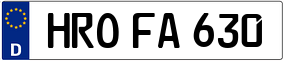 Trailer License Plate